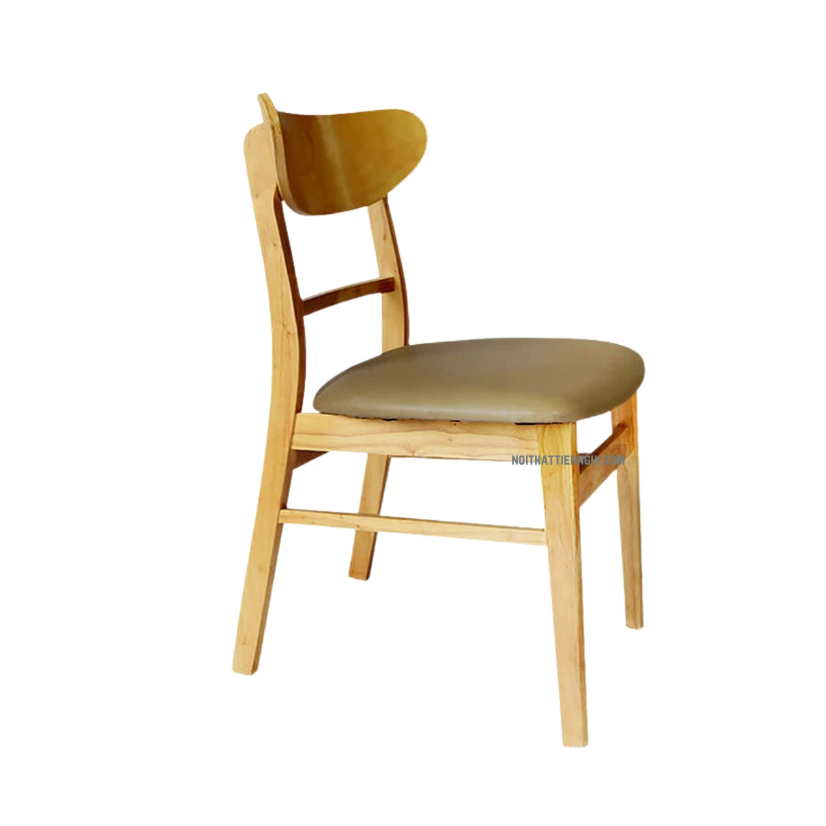 Ghế mango gỗ bằng cao su tự nhiên phủ PU, thiết kế cổ điển